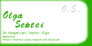 olga septei business card